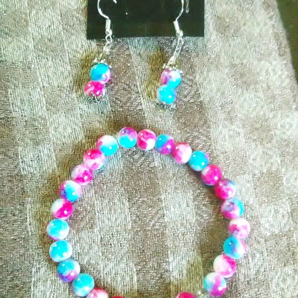 Handmade Bracelet and Earrings Set